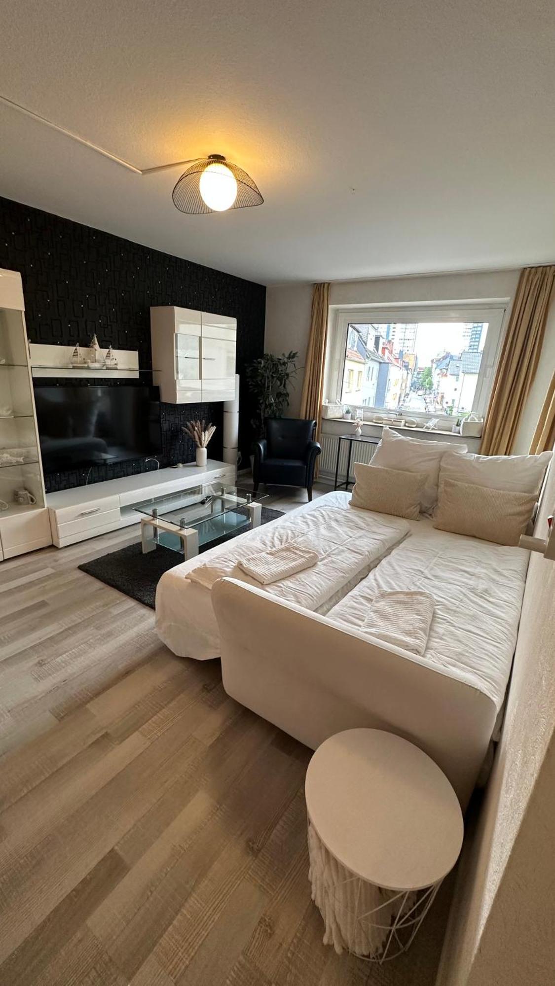 Fewo Am Deich 1 Zentral Mit Stadtblick Und Kontaktloser Check In Bremerhaven Buitenkant foto